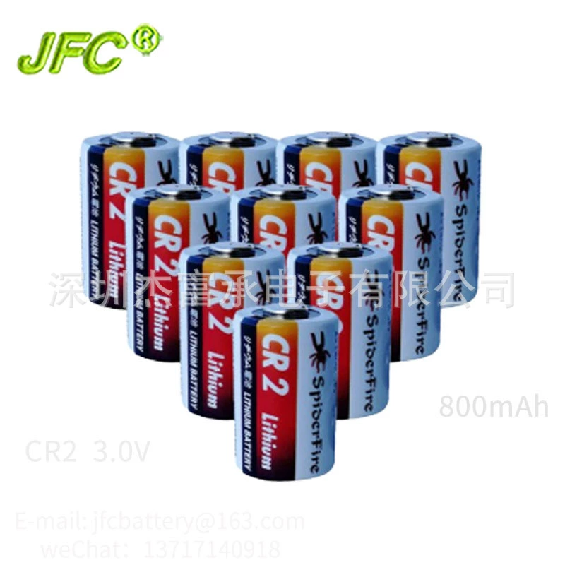 800mAh 锂锰柱式CR15270电池 CR2 3V 指纹防盗锁专用锂电池