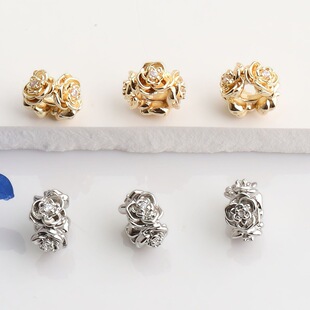 14K����ɫ�䆴�׸���õ�廨܇݆�����diy�ִ���������ɢ��