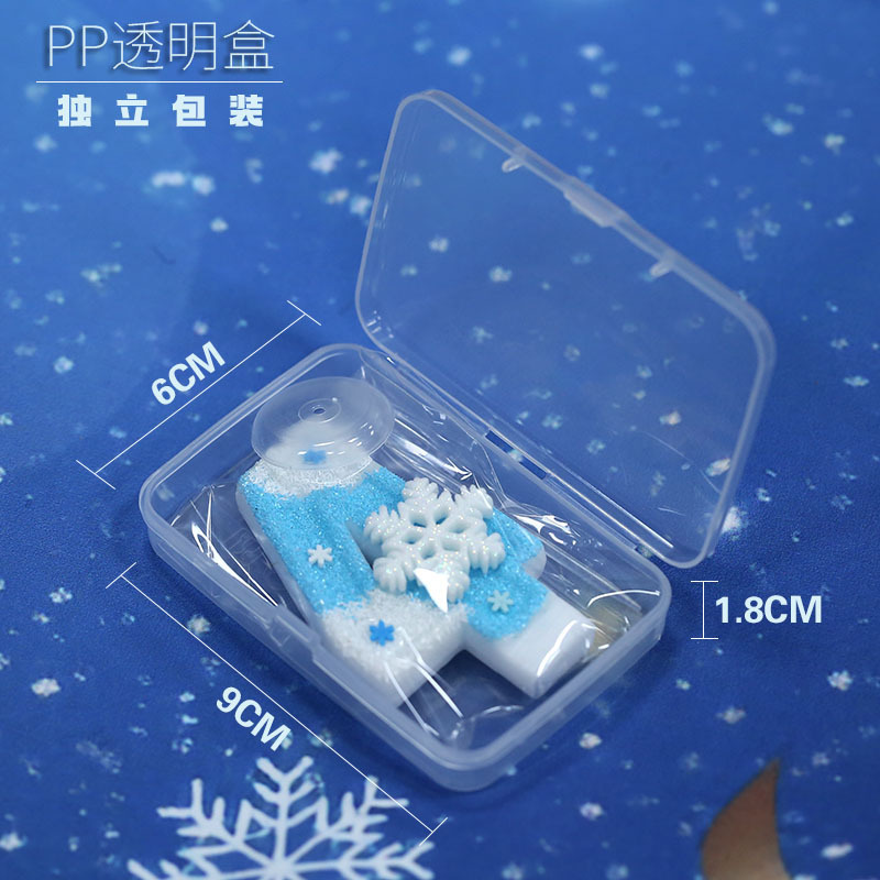 白と青の大きな雪の結晶クリエイティブデジタル誕生日キャンドル新しいアマゾンクロスボーダーホットセール誕生日パーティーの装飾キャンドル|undefined
