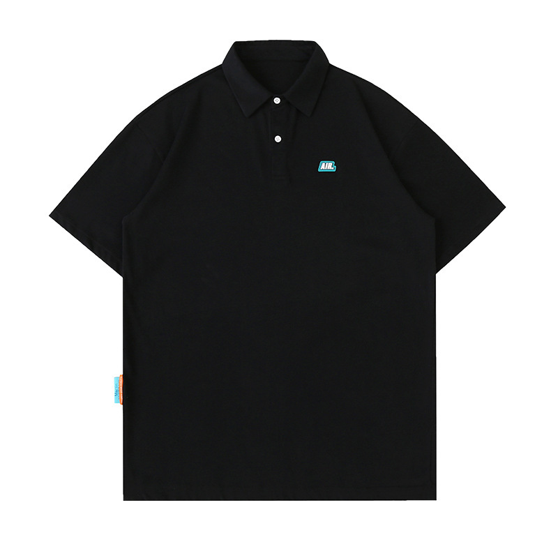 Hanlu 日本の紳士服メンズポロシャツ 2025 夏の新スタイルシンプルで多用途のルーズ半袖コットン Tシャツ q|undefined
