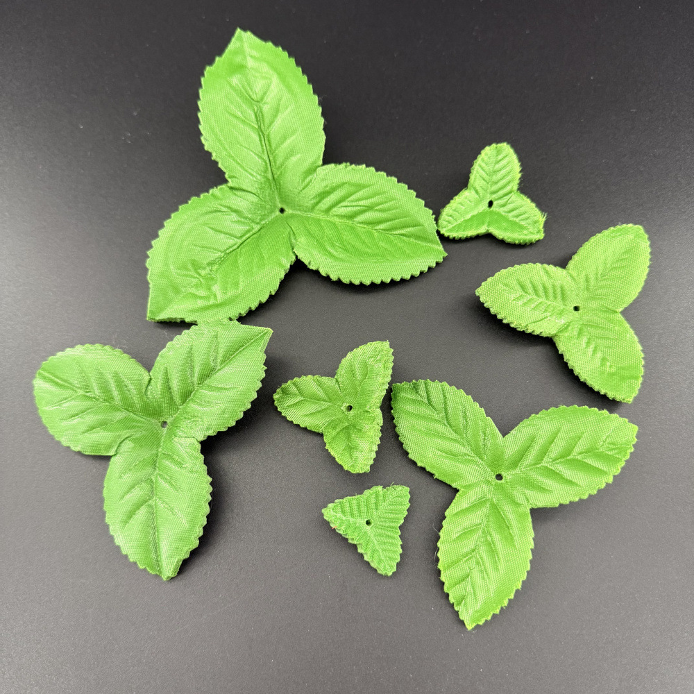 Simulated Rose Triangle Leaves Scene Layout Simulated Fake Flower Leaves Wedding Home Decoration Flower Arrangement Accessories