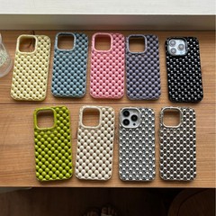 夏中空立体パールシェル iPhone16pro max 携帯電話ケース Apple 17 新しいモデル 14/15 に適しています