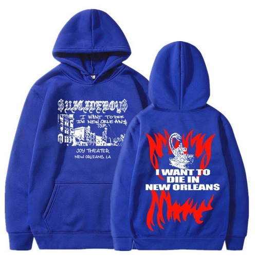 uicideboy$ Hoodie Suicide Boys I Want To Die In Loose Fit European and American Version