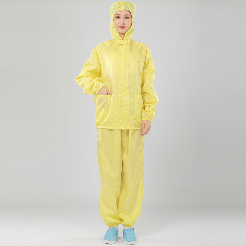 S; 노란색 후드 스플릿 슈트