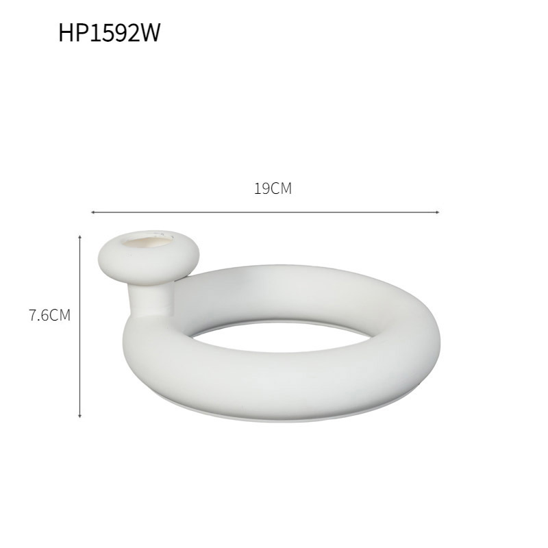 Retro silencioso blanco y negro esmerilado titular de la vela cerámica romántica cena con velas tiro boda accesorios decoración adornos