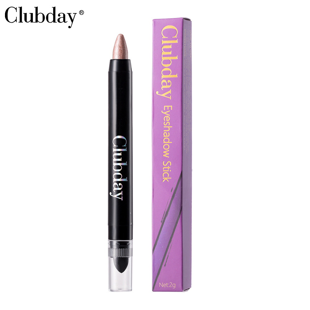 Clubday Cross-border Double-headed Pearlescent Eyeshadow Stick, long-lasting waterproof, lazy eye makeup brightening, high-gloss, under-eye Eyeshadow pen undefined