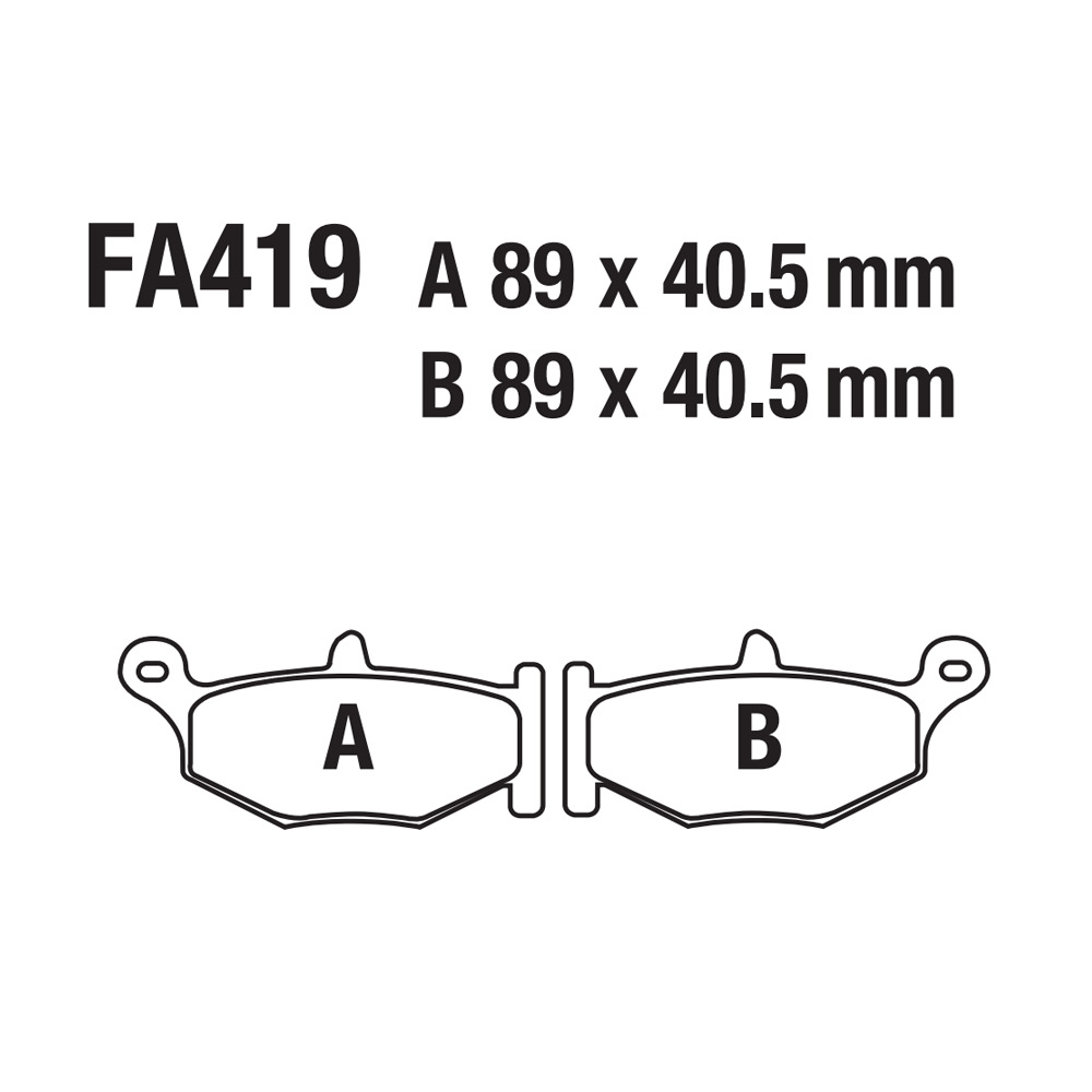 Motocicleta sinterizada base de cobre placa de aluminio de aluminio GSXR DL 400 600 1000 1050 1300 FA419