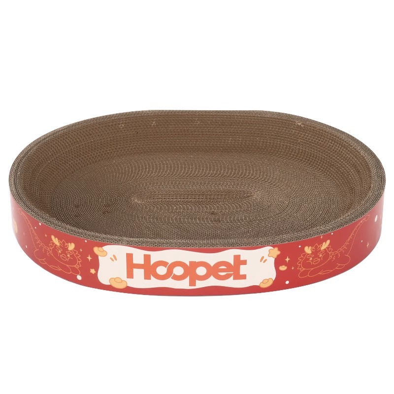 Año nuevo gato tablero del rasguño nido resistente al desgaste no chip gato nido integrado papel corrugado ronda gato rasguño cuenca de gran tamaño gato pulido garra