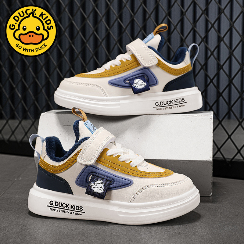 Zapatos de niños 24 nuevos zapatos de algodón de invierno de terciopelo calentador zapatos de patinaje de algodón para niños velcro zapatos deportivos un cabello