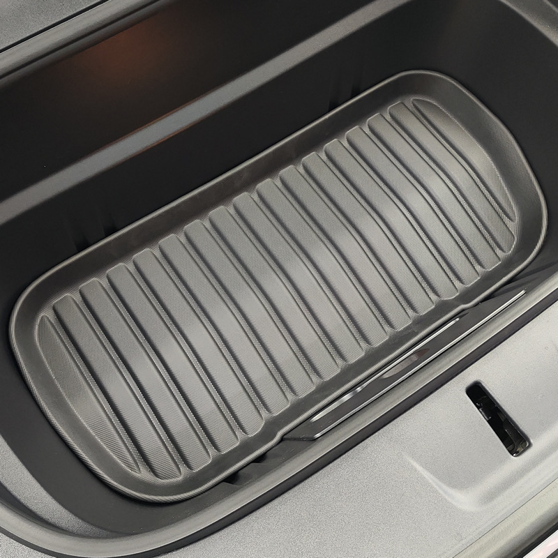 Suitable for Tesla 25 New Version Model Y Integrated Trunk Mats, Front and Rear Trunk Mats Accessories Modification