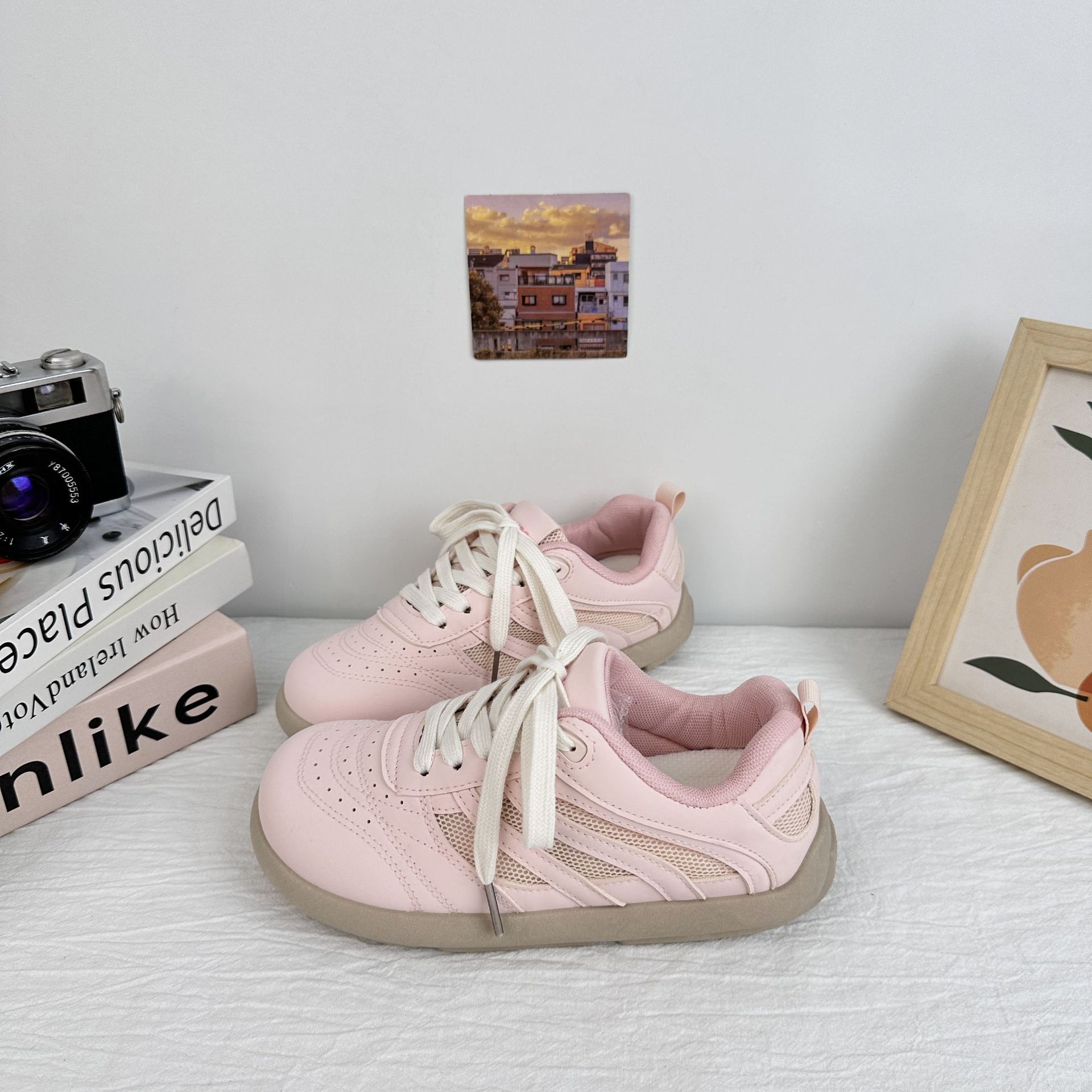 Yuanbo zapatos casuales para mujeres 2025 nuevos zapatos de verano zapatos de skate de nicho zapatos blancos pequeños zapatos deportivos