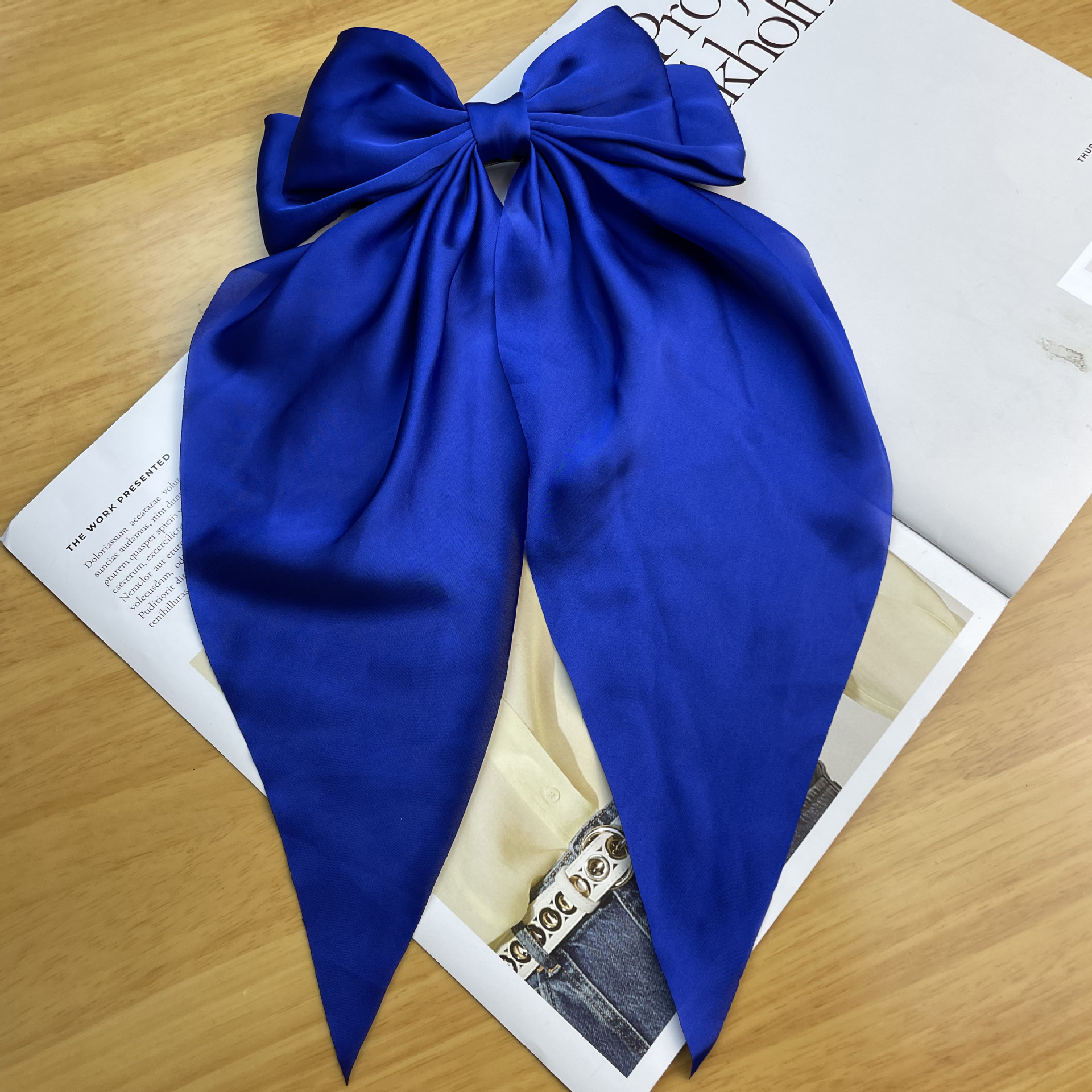 Women's Elegant Glam Bow Knot Satin Hair Clip display picture 12