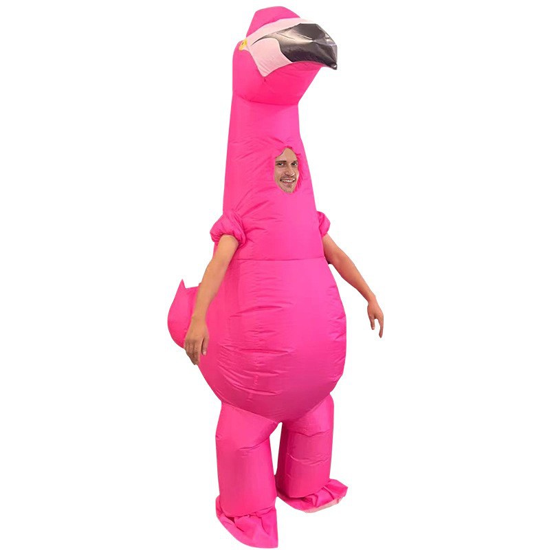 Amazon explosión impresa inflatable T-Rex disfraz Halloween multicolor T-Rex disfraz de fiesta disfraz de muñeca