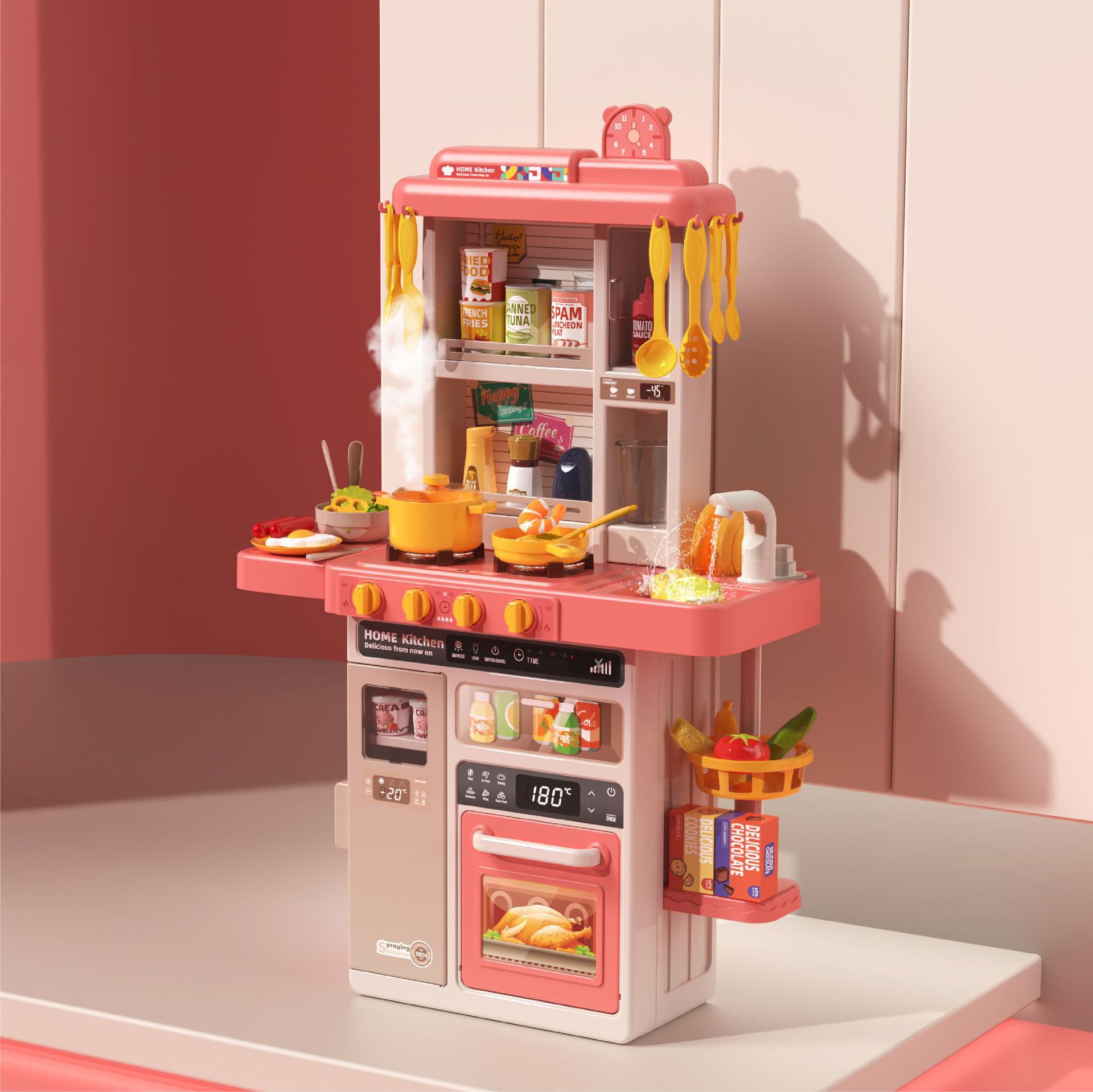 888-86 베고니아 레드 + 의자