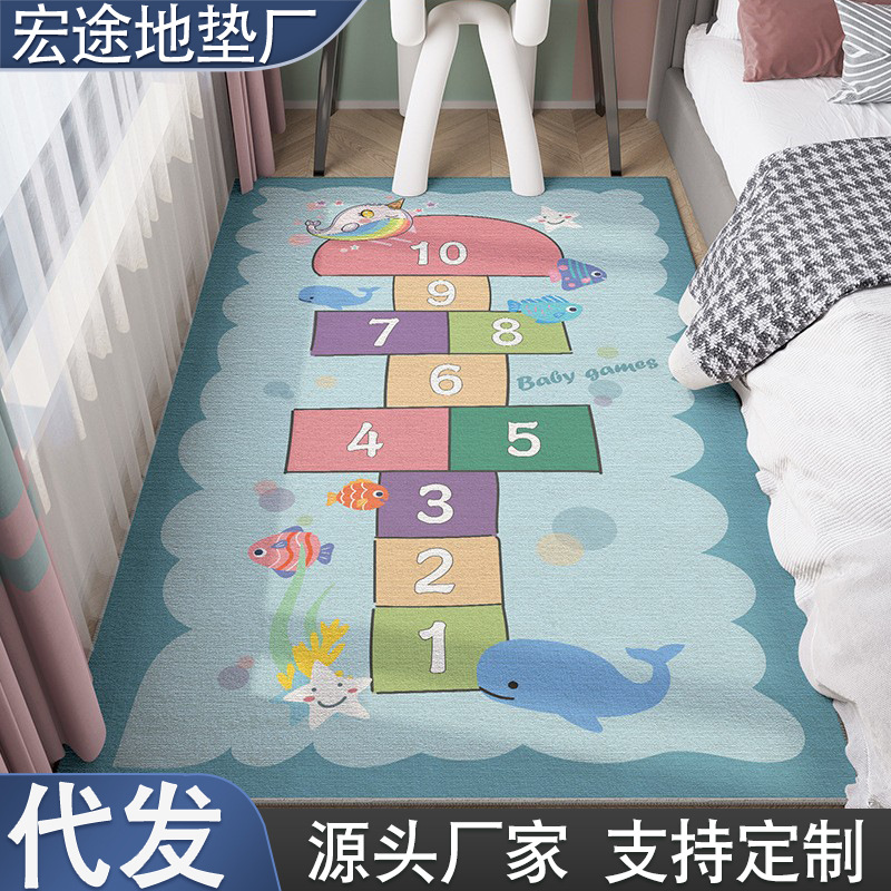 점프하우스 바닥 매트, 어린이방 전용 침실 카펫, 아기 발매트, 낙상 방지 바닥 매트, 원피스 배송
