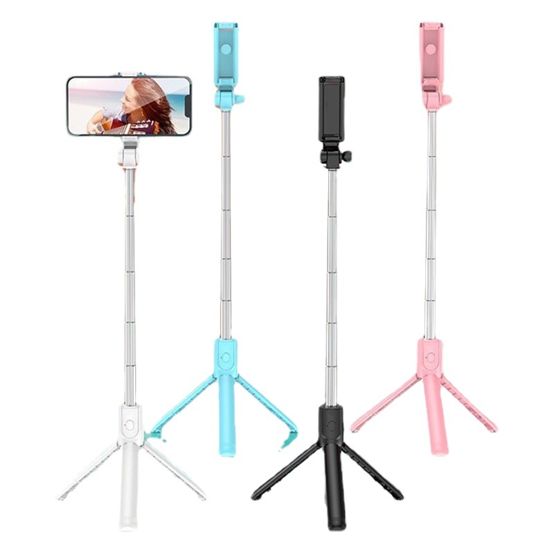 Ventas directas de fábrica teléfono móvil Bluetooth selfie stick trípode llenar luz selfie stick mini portátil de mano Cámara artefacto
