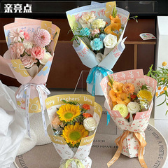 教師の日は恩師のネットの赤い生花の包装紙に感謝します。