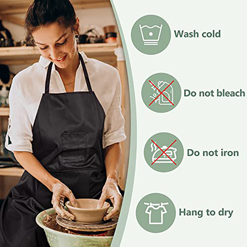 Transfronterizo Amazon impermeable delantal logotipo personalizado pintura de cerámica mono de arcilla bifurcación pierna divisada delantal de carpintería