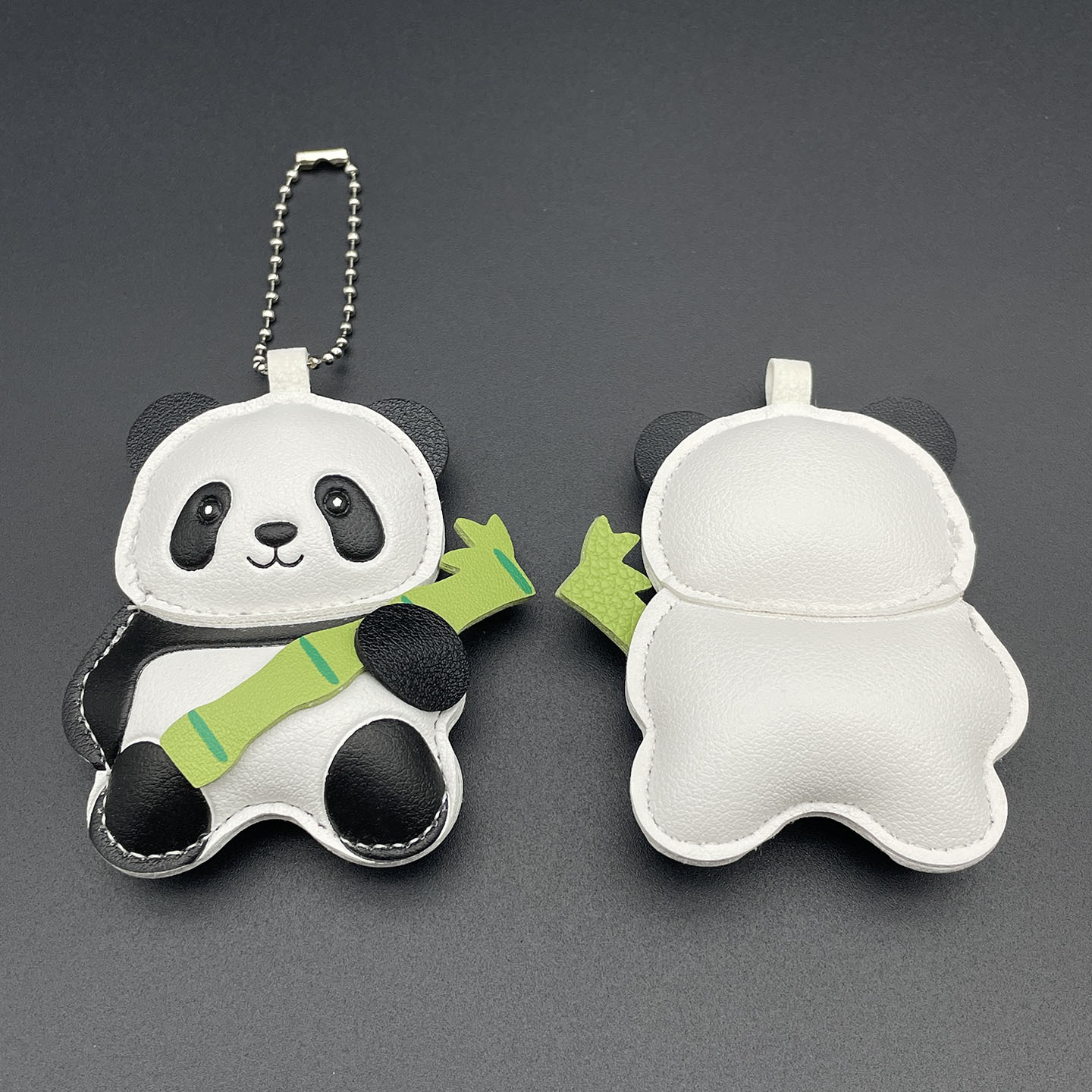 Nuevo cuero PU lleno de algodón animal pequeño bolso de llaver para colgar perros panda leones DIY colgar pequeños regalos image 11