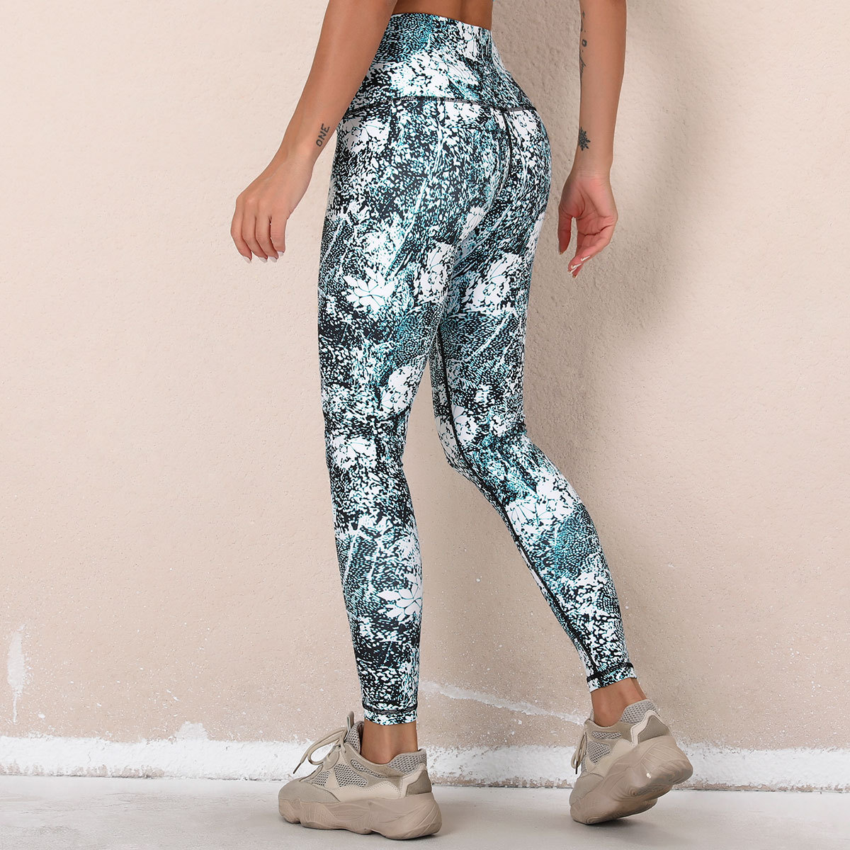 Fashion printing high waist legging NSLX47519