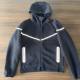 24 Spring and Autumn New Zipper Shirt Outdoor Sports Leisure Hooded Jacket Air Layer Cotton Reflective Rubber Jacket for Men