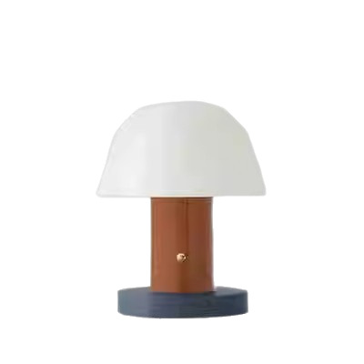 Lámpara de mesa/camping cFx Danish Setago con forma de hongo, luz ambiental nocturna recargable táctil regulable para estudio image 6