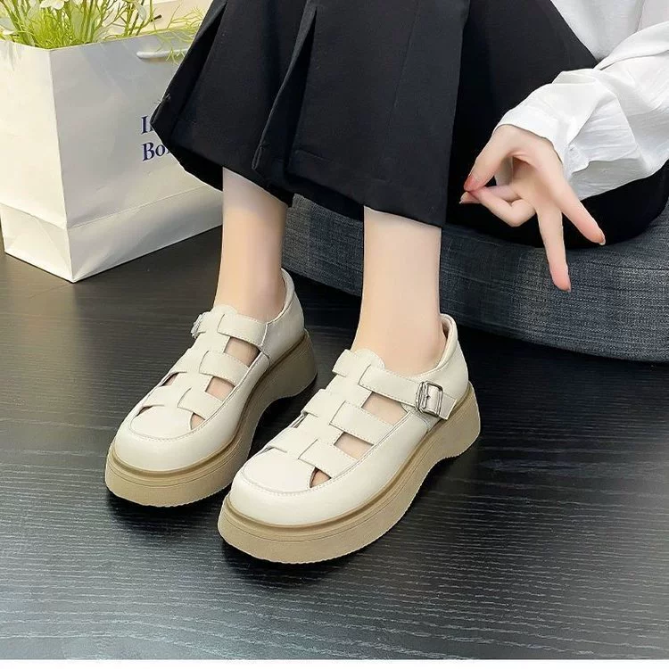 Sandals, summer footwear, small design shoes platform