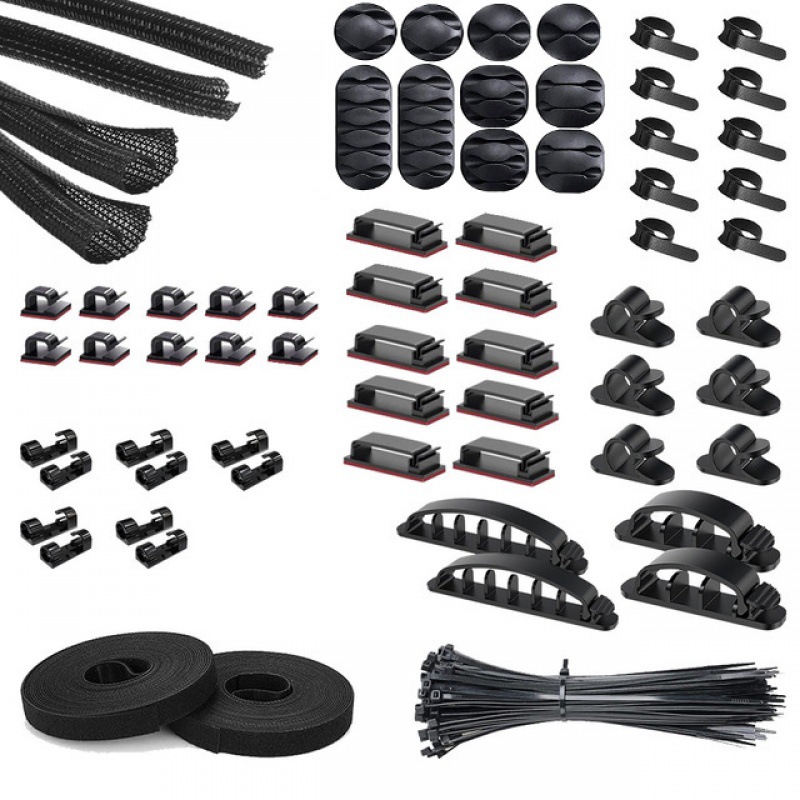 케이블 주최자 세트 4(166PCS)