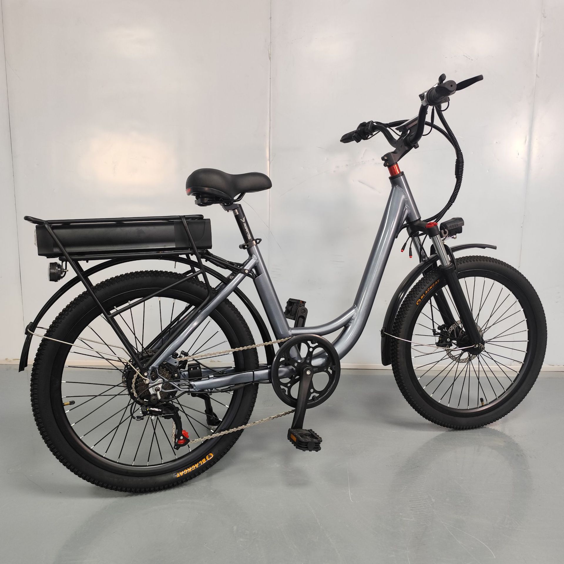 ROCES 26-inch Electric Bicycle Lightweight Step-Through Mountain Touring Bike (Auto Parts and Accessories) - 250w48v8a