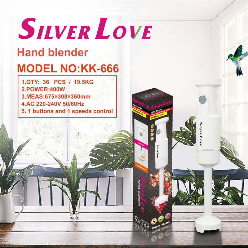 Foreign Trade Export European Standard Mixing Stick Blender Cooking Stick Steel Handheld Electric Cooking Stick