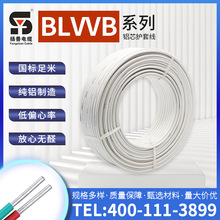 廠家直供BLVVB2*4平方國標扁平行線鋁芯兩芯硬護套線戶外硬電線