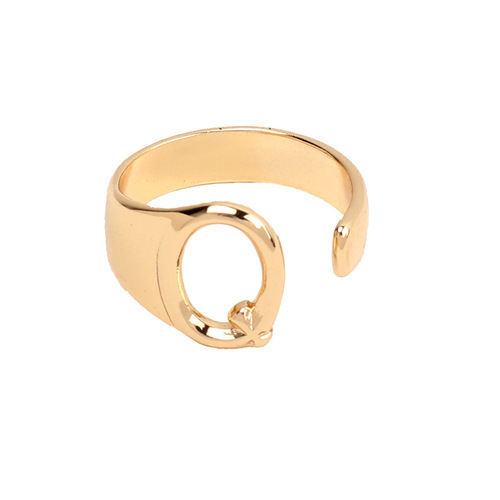 Ins internet celebrity same style brass English letter ring for women trendy European and American cold style personalized open finger ring knuckle ring