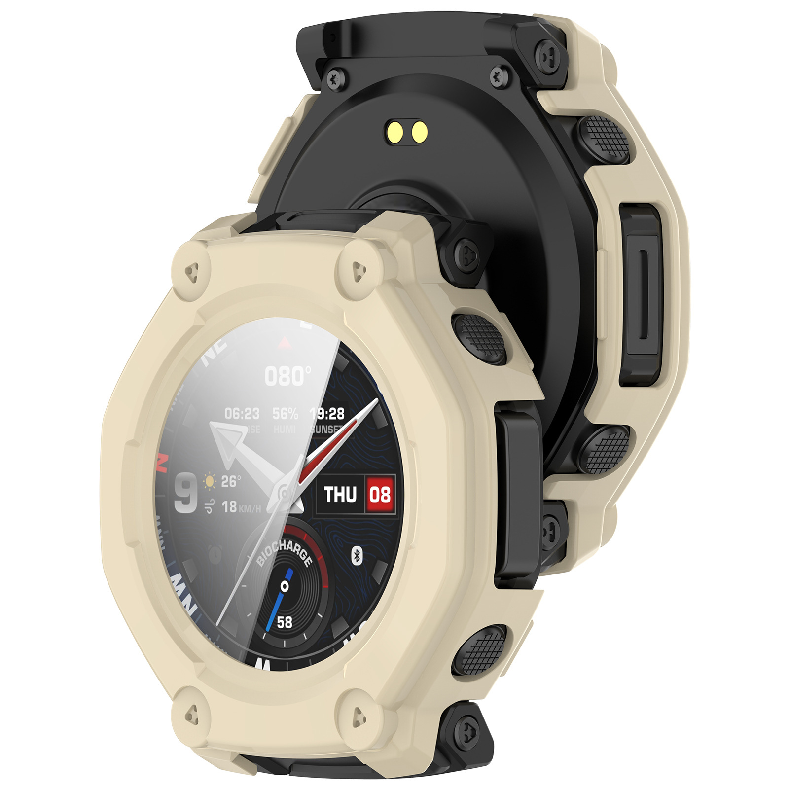 Suitable for Huami Amazfit T-REX3pro watch integrated protective case Yuewo A2443 armor hollow watch case 5