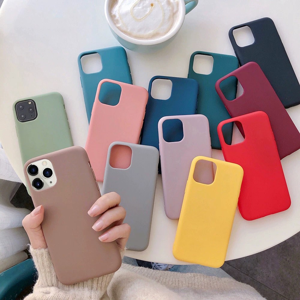Яблоко, совместимый силиконовый чехол для телефона, матовый iPhone 12, iPhone12 Pro, iphone, 11