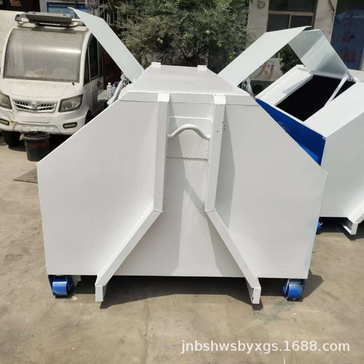 Motorized Diesel Three-Wheel Bucket Garbage Truck for Community Property Management, Electric Garbage Truck Cleaning and Modification, Waste Collection Vehicle