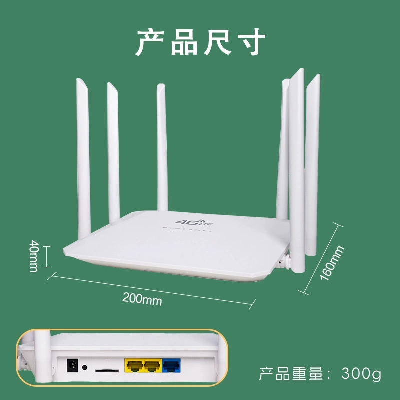 Маршрутизатор Wi-Fi двойной частоты 4G для дома, совместная работа LTE, Gigabit CPE с встроенной антенной