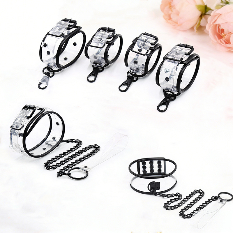 Manufacturer Wholesale Sm Sexy Handcuffs Adult Sex Products Female Flirting Training Bondage Hidden Buckle Leather Toys