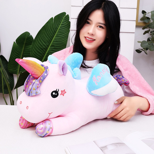  New Star Unicorn Pillow Quilt Software Lying Unicorn Sleeping Doll Air Conditioning Blanket Manufacturer Wholesale