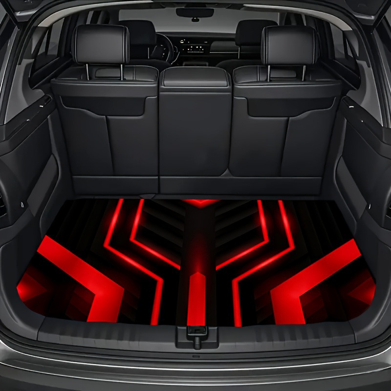 Cross-Border Amazon American-Style Car Trunk Mat, Stain-Resistant and Wear-Resistant, Water-Absorbent and Easy to Care For, Crystal Velvet Dust-Proof Mat