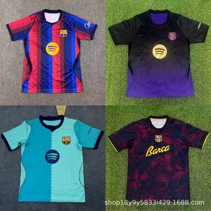 Usa, Canada, and Mexico World Cup Club Jerseys Barcelona Home and Away Fan Edition Football Shirts Short Sleeve