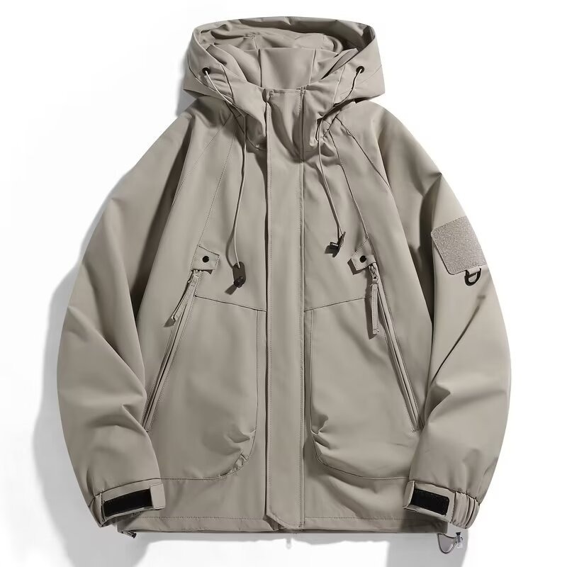 Chaqueta de vuelo negra americana para hombres otoño y invierno hombre duro tres defensa ropa de asalto chaqueta de herramienta chaqueta de comercio exterior al por mayor transfronterizo