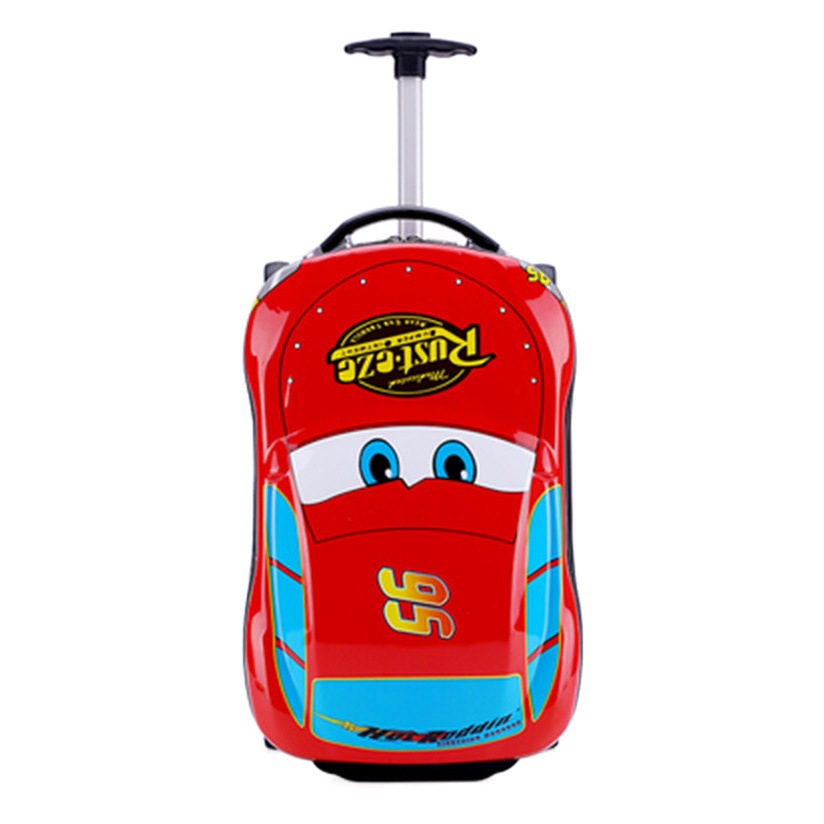 Children's Luggage Mountable Baby Car Trolley Case Cartoon Suitcase Printed logo Kindergarten Schoolbag