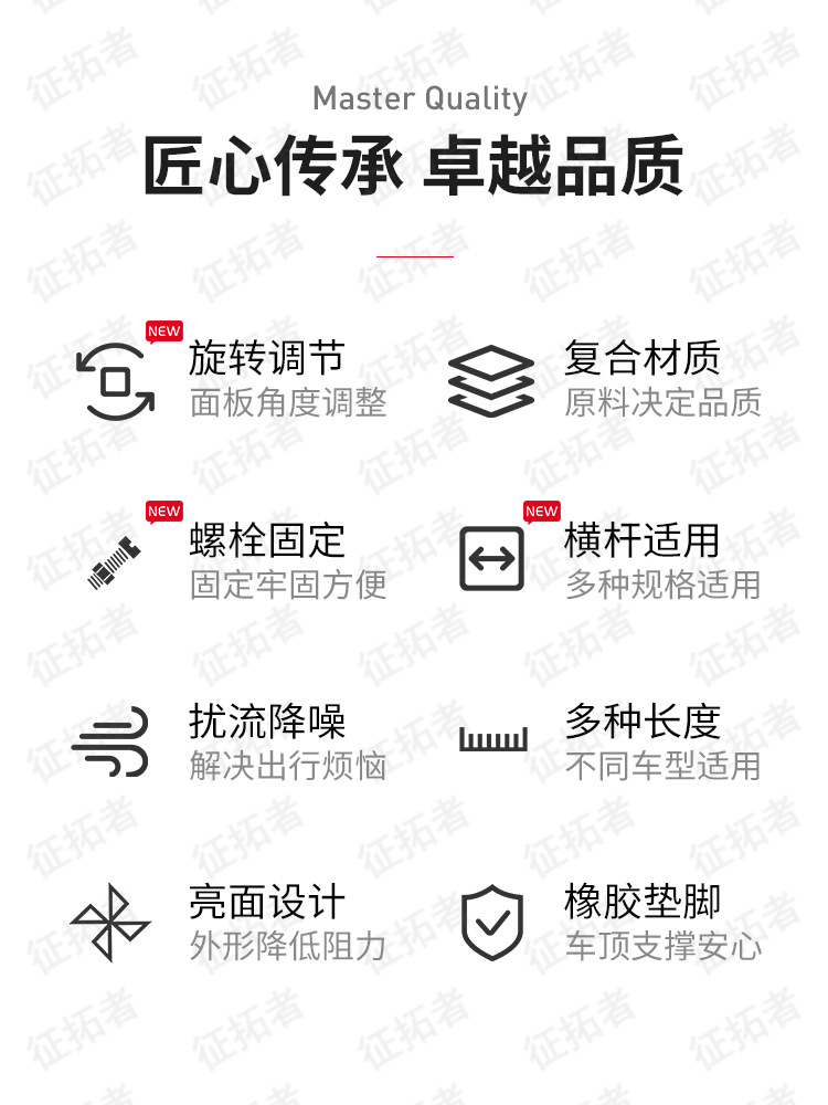 Suitable for Roof Spoiler, Car Deflector, Car Luggage Rack Frame, Roof Box Crossbar, Wind Deflector, Roof