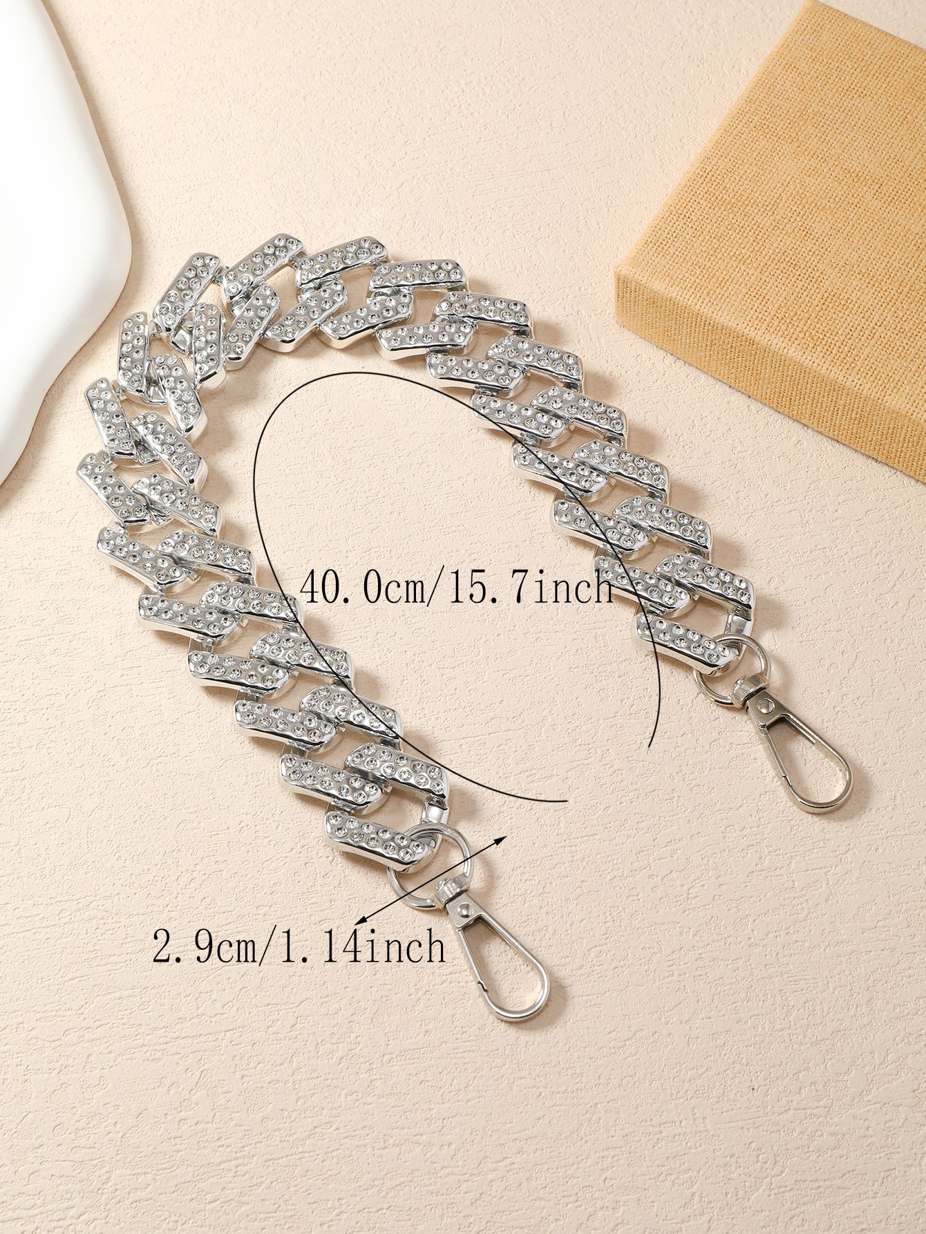 Pulseras de diamantes completos UV DIY accesorios de joyería cadena de diamantes bolsos de cadenas de teléfonos móviles cuerdas colgantes llaveros bolsos hechos a mano image 6