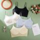 Summer Ultra-Thin Camellia Fragrance Cool Intimates for Women Without Rims Jelly Soft Support Invisible Beautiful Back Seamless Bra