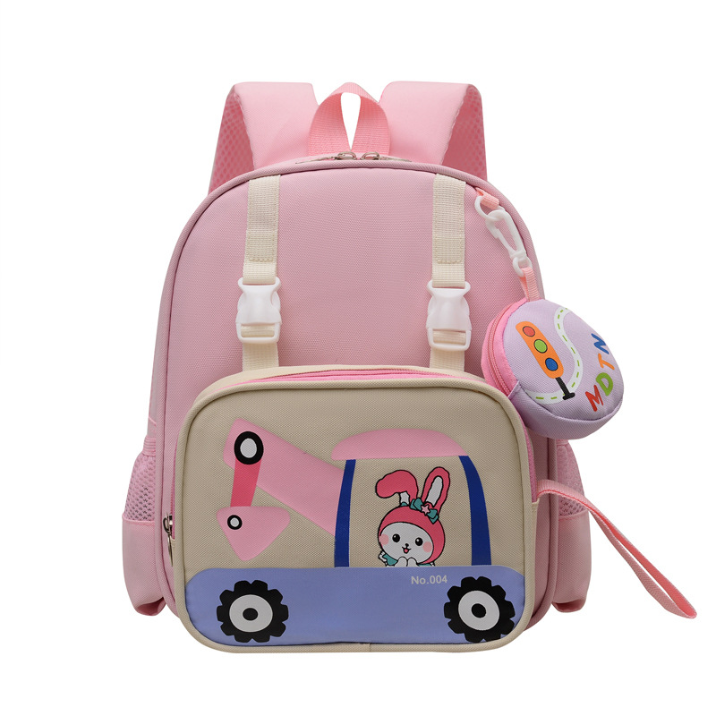 Bonito conejo bolso de niña caricatura bebé jardín de infantes mochila transpirable preescolar niños niñas mochila pequeña