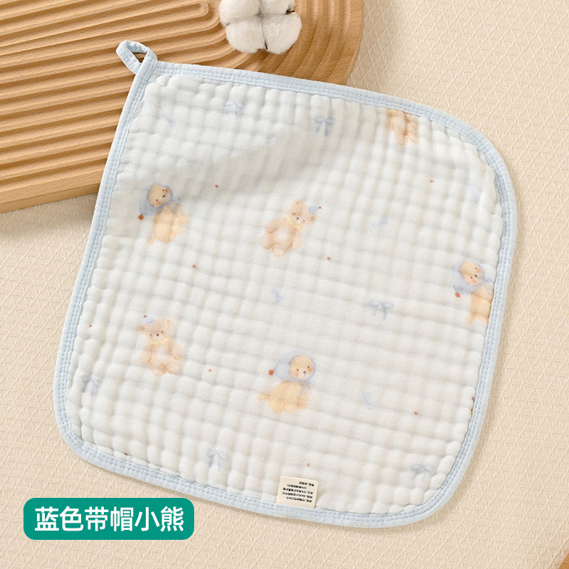 蓝色带帽小熊【30*30】