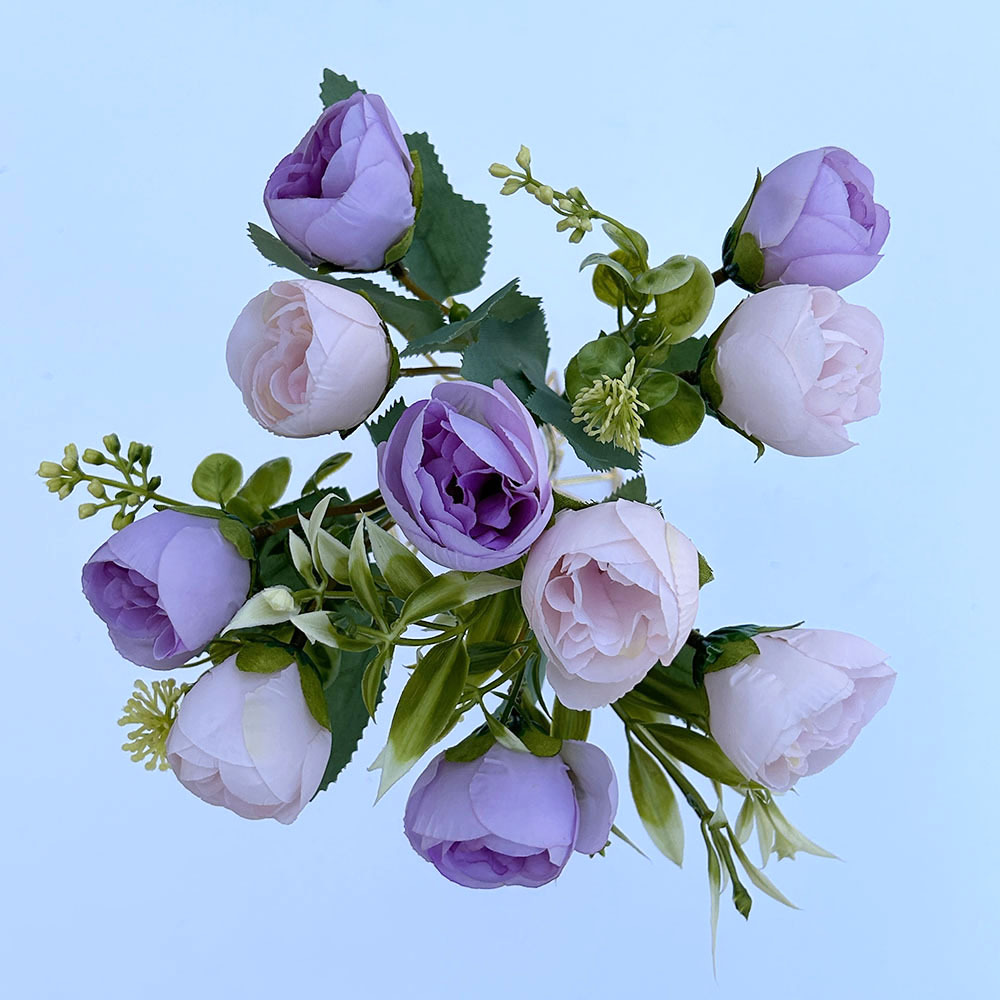 Artificial Peony Buds Decorative Silk Flowers For Wedding Decor_voghion.com