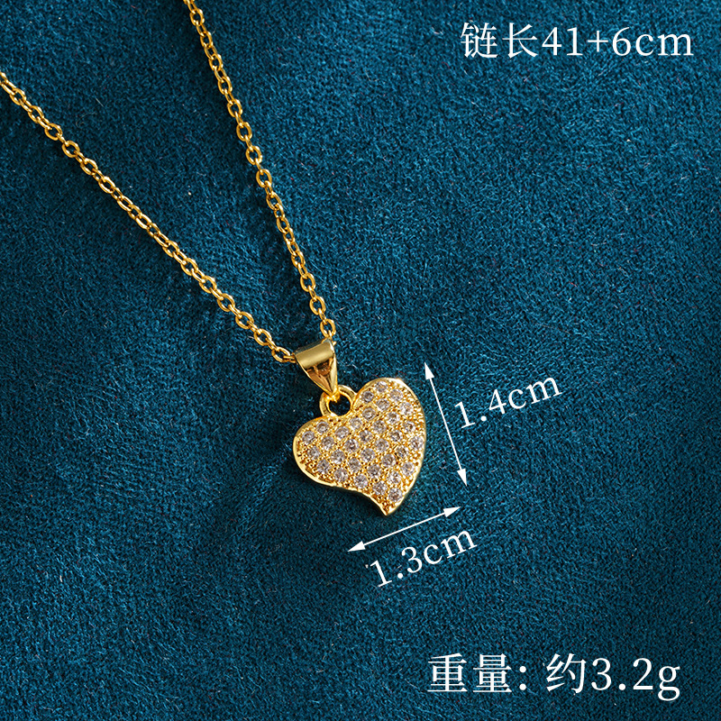 Collar de oro de arena vietnamita lujoso ligero dulce versátil aretes de amor para chicas estilo coreano no se desvanecen joyas