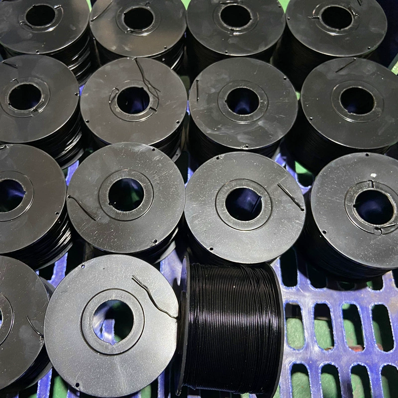 Оптический кабель Source Factory 0,8 мм, черный, окрашенный в серебро, подвесной провод, изоляционный подвесной провод, стяжной провод